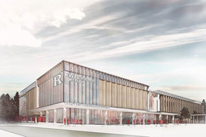 New York-based Perkins Eastman designed the 295,255-square-foot RWJBarnabas Health Athletic Performance Center, which recently broke ground at Rutgers University in Piscataway Township.