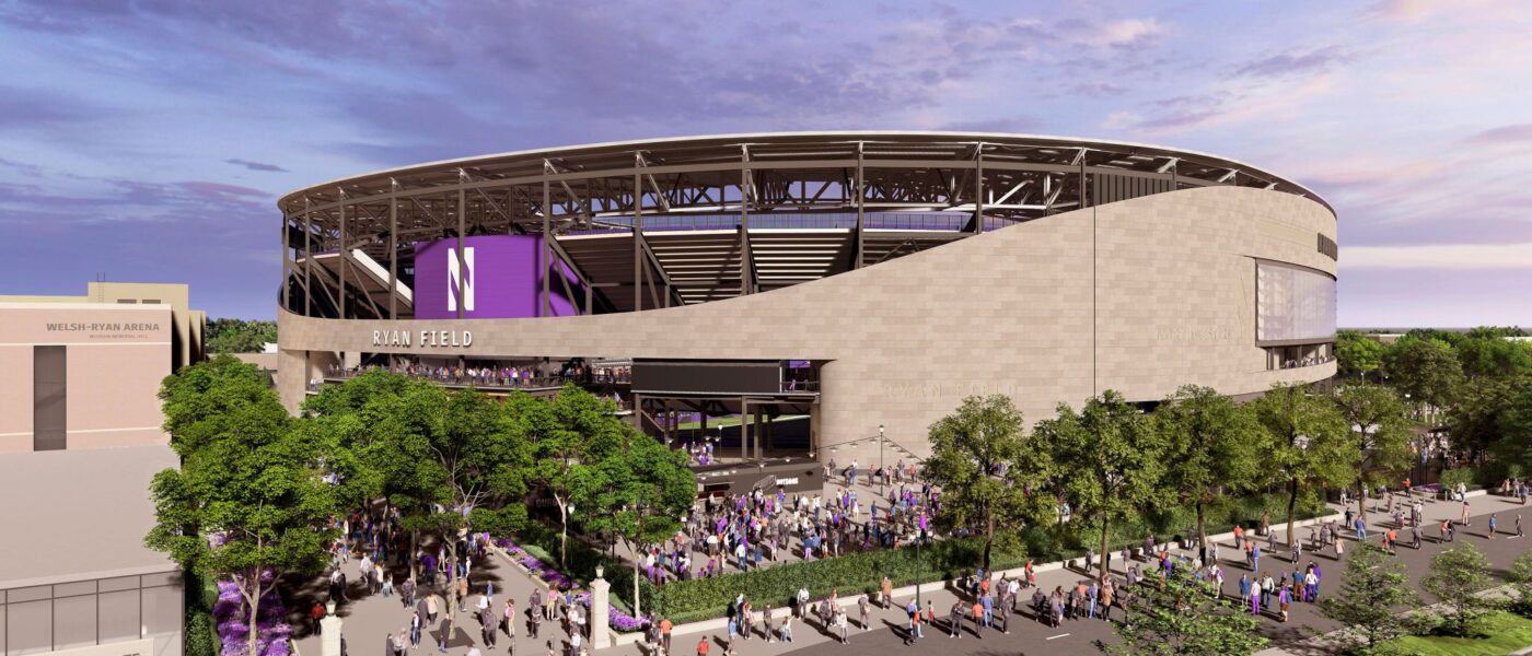 Rendering of the Ryan Field Stadium from the outside