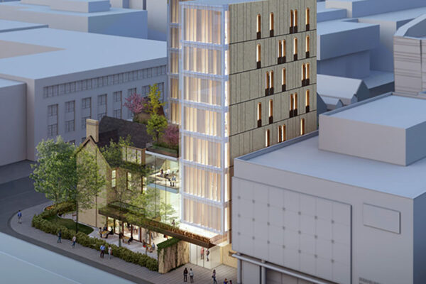 Toronto Metropolitan University Breaks Ground on Vertical Addition to Historic Building Toronto Metropolitan University broke ground May 6 on the new Student Wellbeing Centre, an 8-story tower that will establish a central hub at the heart of the urban campus.