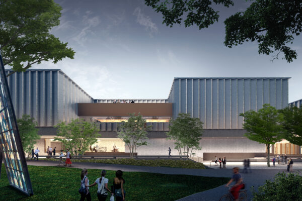 Princeton University to Debut 146,000-Square-Foot Art Museum This Fall Princeton University Art Museum Rendering exterior at night.
