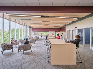 At Grandville Middle School, McGrory Glass supplied both its DefendEd™ laminated security glazing and FireDefend™fire-rated security glazing to help create a bright, secure environment for students and staff.