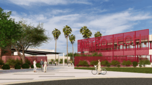 Exterior rendering of Metro Tech High