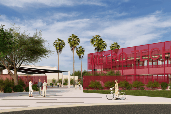 Metro Tech High School Undergoes Major Modernization to Elevate CTE Education Exterior rendering of Metro Tech High