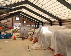 Interior building under construction