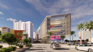 The multistory School of Medicine and Advanced Medical Engineering facility, designed by CO Architects in collaboration with DFDG Architecture and being constructed by McCarthy Building Companies, will join the University of Arizona College of Medicine-Phoenix and several biotech research companies at the downtown Phoenix Bioscience Core.