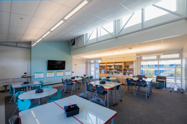 Sunnyvale School colorful interior classroom