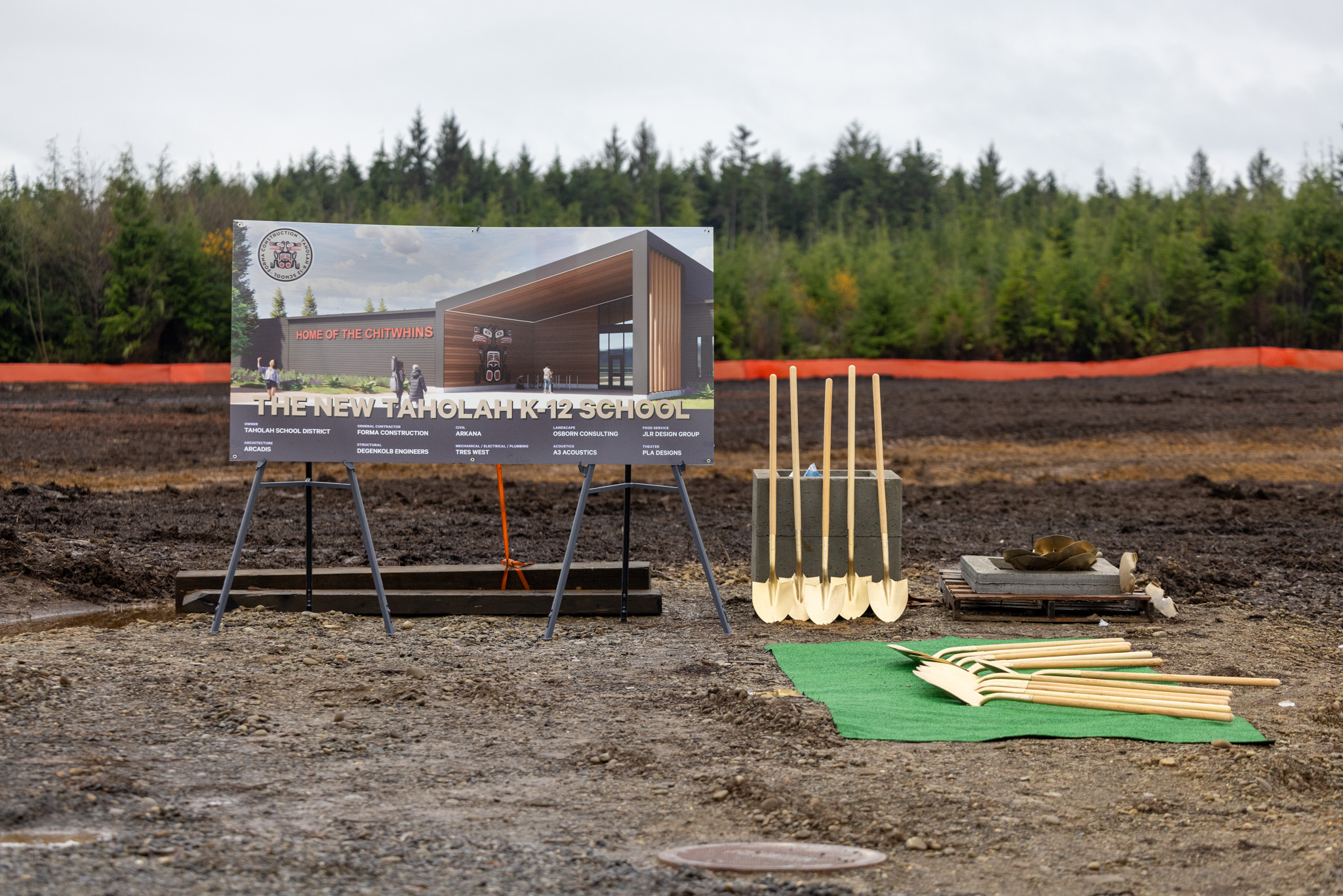 Taholah School groundbreaking site