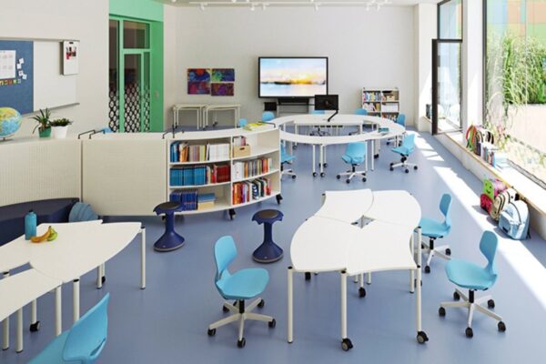 Furniture that is mobile and versatile is a great way to create optimal spatial configurations and to maximize the room that is available.