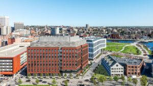 PVD Labs is a purpose-built research and innovation facility developed in partnership with Brown University, the City of Providence, and the State of Rhode Island. Anchored by the State’s Public Health Lab and the Ocean State Labs incubator, the project expands Rhode Island’s life sciences infrastructure and supports commercialization, academic research, and startup growth in the heart of Providence. PVD Labs opened in 2025.