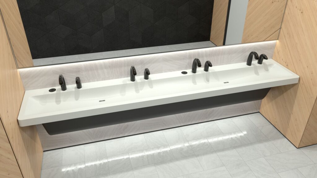 Durable materials, vandal-resistant fixtures, and easy-to-maintain surfaces make a measurable difference in both longevity and operating costs.