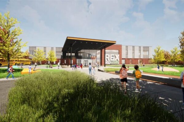 Rex Road Elementary, exterior