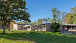 The American Institute of Architects named it the most advanced elementary school in the country upon opening, later awarding the project its prestigious Twenty-Five Year Award in 1971—and led to the school’s designation as a National Historic Landmark in 1990.