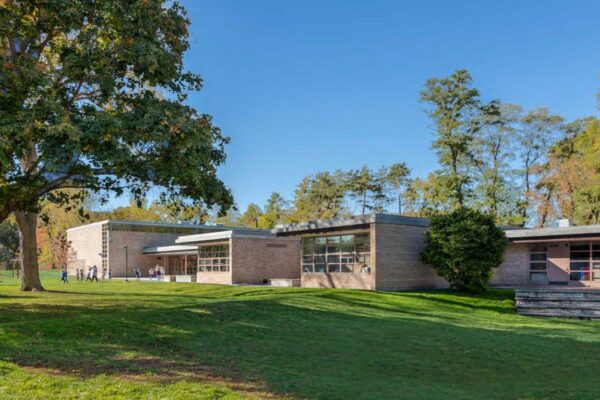 The American Institute of Architects named it the most advanced elementary school in the country upon opening, later awarding the project its prestigious Twenty-Five Year Award in 1971—and led to the school’s designation as a National Historic Landmark in 1990.