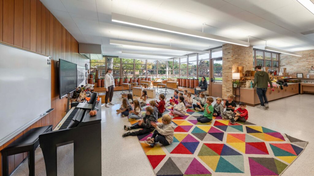 The team selected a combination of thermally broken storefront and aluminum windows, giving the same effect as the existing steel windows, but with improved performance.