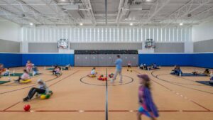 A key early decision was to connect the expansion of the new gym and classrooms to the 1954 addition.
