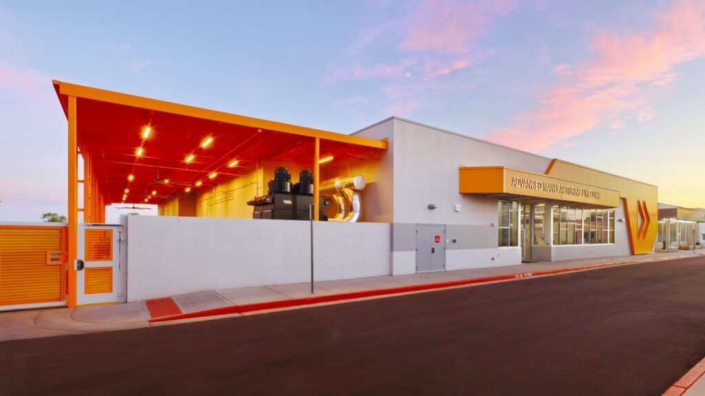 Built at the district's Northeast Campus, the $13.5 million project totals 16,500 square feet of advanced manufacturing floor space, complete with a clean room and industry-standard equipment.