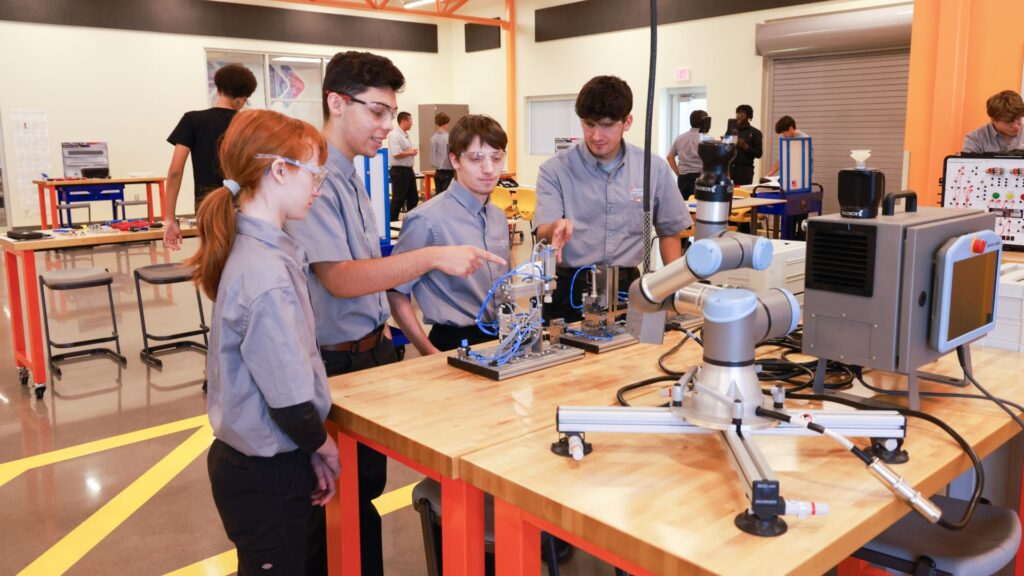 In addition to the arts and CTE, academy high schools are being built or expanded to include current technology facilities for technology, manufacturing, healthcare and trades education, and other specialized careers that might not require a four-year college degree for career starts.