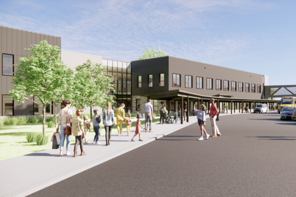 Designed in collaboration with Elwyn and an integrated design-build team, the new school will serve 260 students across two curriculum tracks: those with complex needs requiring intensive clinical support with onsite residential care and those building toward greater independence.