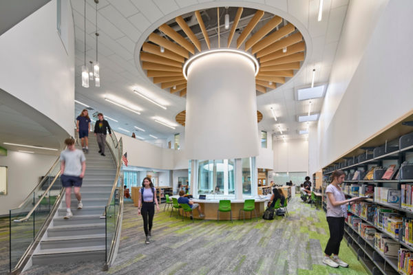 Murray was excited to see Arlington High School in Massachusetts, a Skanska project, come to fruition in 2025.| Photo Credit: Robert Benson Photography