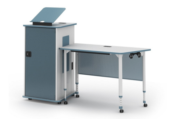 The A&D Crossfit Teacher Desk & Podium from Paragon Furniture is a flexible instructor workstation designed for modern educational environments.