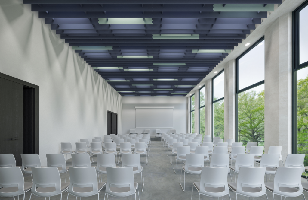 Acoustic needs vary widely across educational environments, requiring solutions, such as the EchoSky Neu Linear, tailored to each space’s function, occupancy, and activity level.