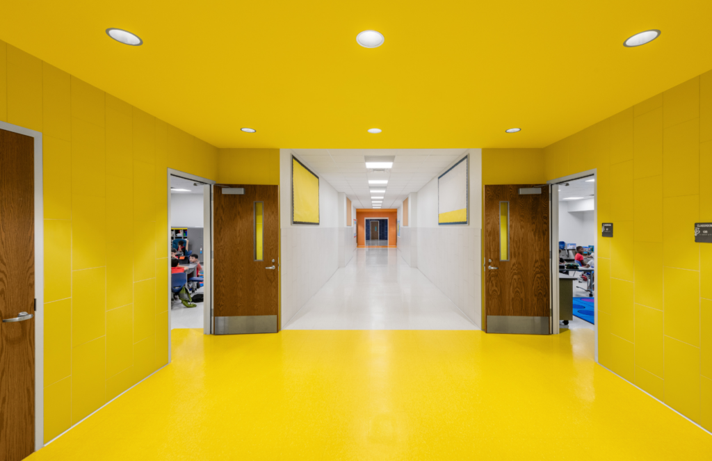 The storm shelter at Dallas ISD H.S. Thompson Elementary School.