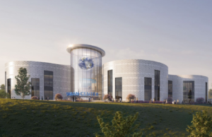 The marble-clad complex is being designed by Steinberg Hart in collaboration with Birmingham-based Davis Architects, with Stone Building Company serving as general contractor.