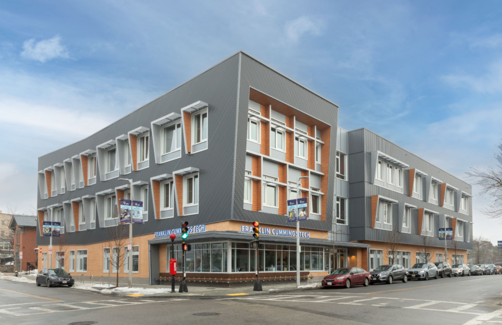 The Franklin Cummings Tech campus welcomed its first students in January, but the path to opening day began with a nearly four-year programming and planning effort, beginning with identifying the right site—an approach rooted in access, equity and alignment with the college’s mission.