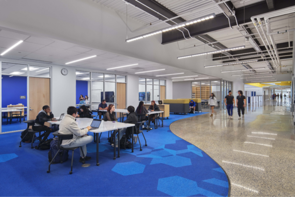 Schrader calls the Upper Merion Area High School in King of Prussia, Pa., one that helped shape his design philosophy.