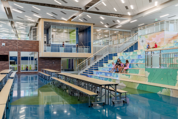 Riverview PK-8 School is one of several recent projects that reflects a broader shift toward right-sizing facilities while maintaining neighborhood access to education. | Photo Credit (all): Courtesy of Wold Architects & Engineers