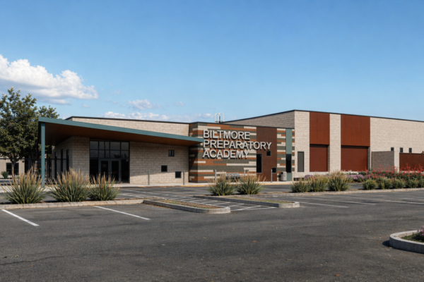 The two-story middle school building will house all sixth through eighth grade classes, featuring a state-of-the-art media and learning center, hands-on STEM labs, a maker space, and dedicated rooms for music and the arts.