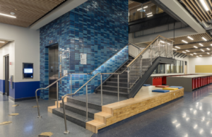 Flexibility also extends to informal and student-centered spaces, addressing a critical gap identified in the previous facility.