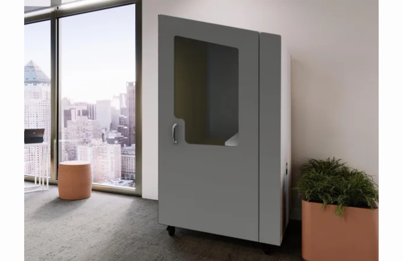 The The Nook Solo offers a personal and private retreat from chaotic environments so users can focus and reset.
