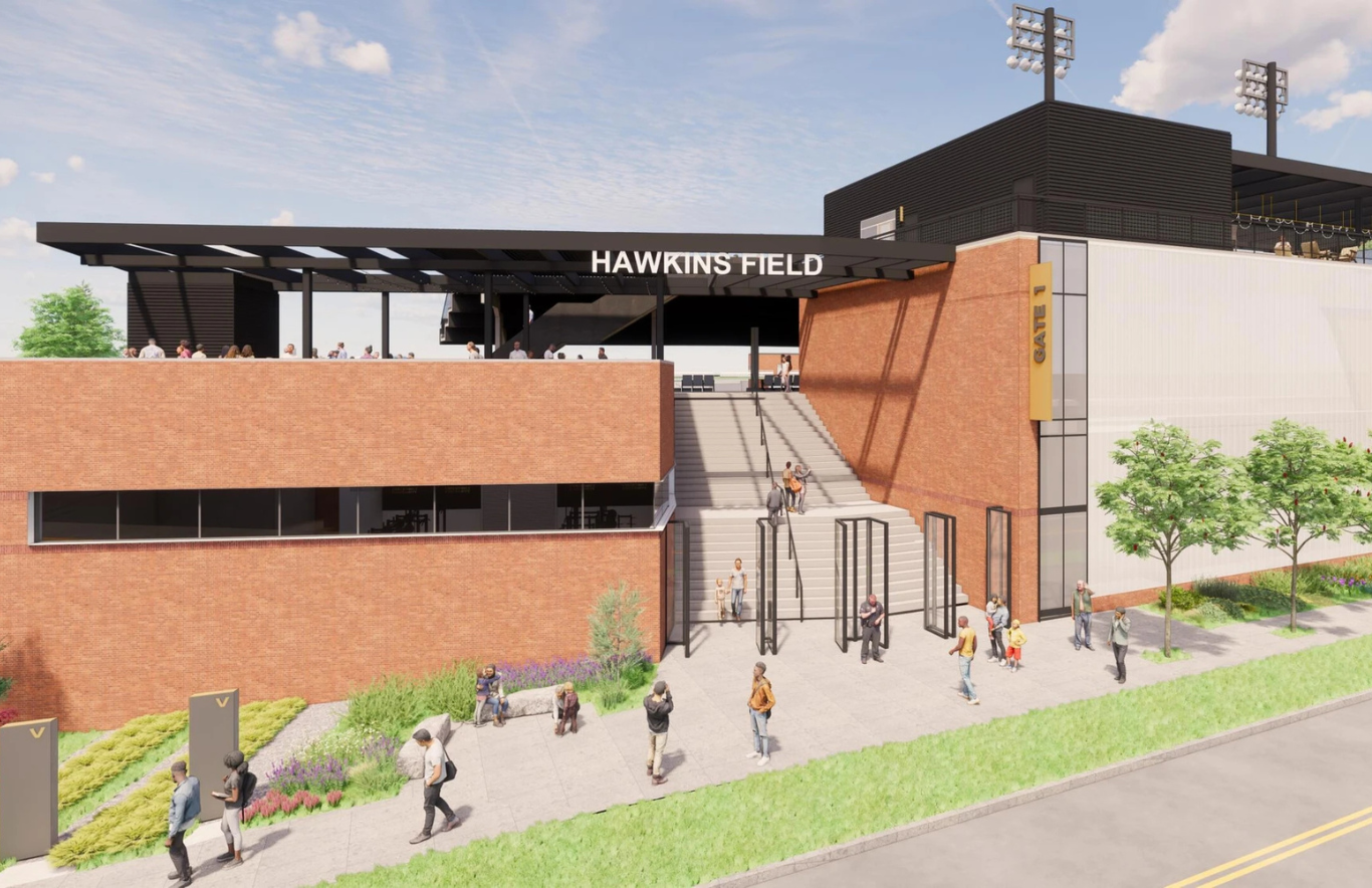 Vanderbilt University marked a major construction milestone at Hawkins Field with a June 16 topping out ceremony for the ballpark’s new right-field structure. 