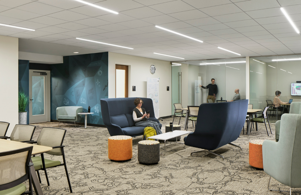 Adjustable lighting, zoned temperature control and a range of seating are critical.