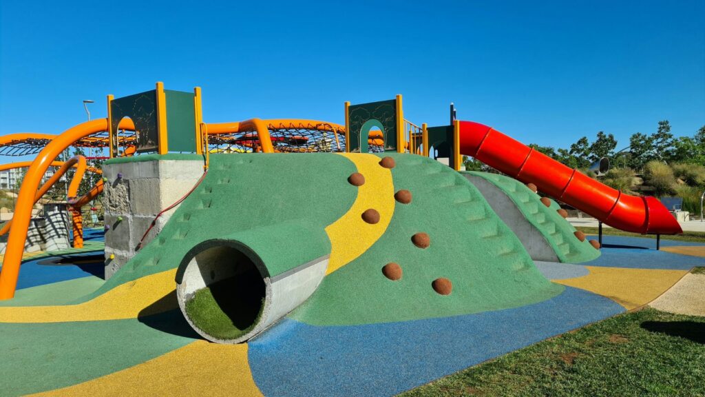 Selecting playground equipment that promotes physical development starts with variety. | Photo Credit: Nico Smit