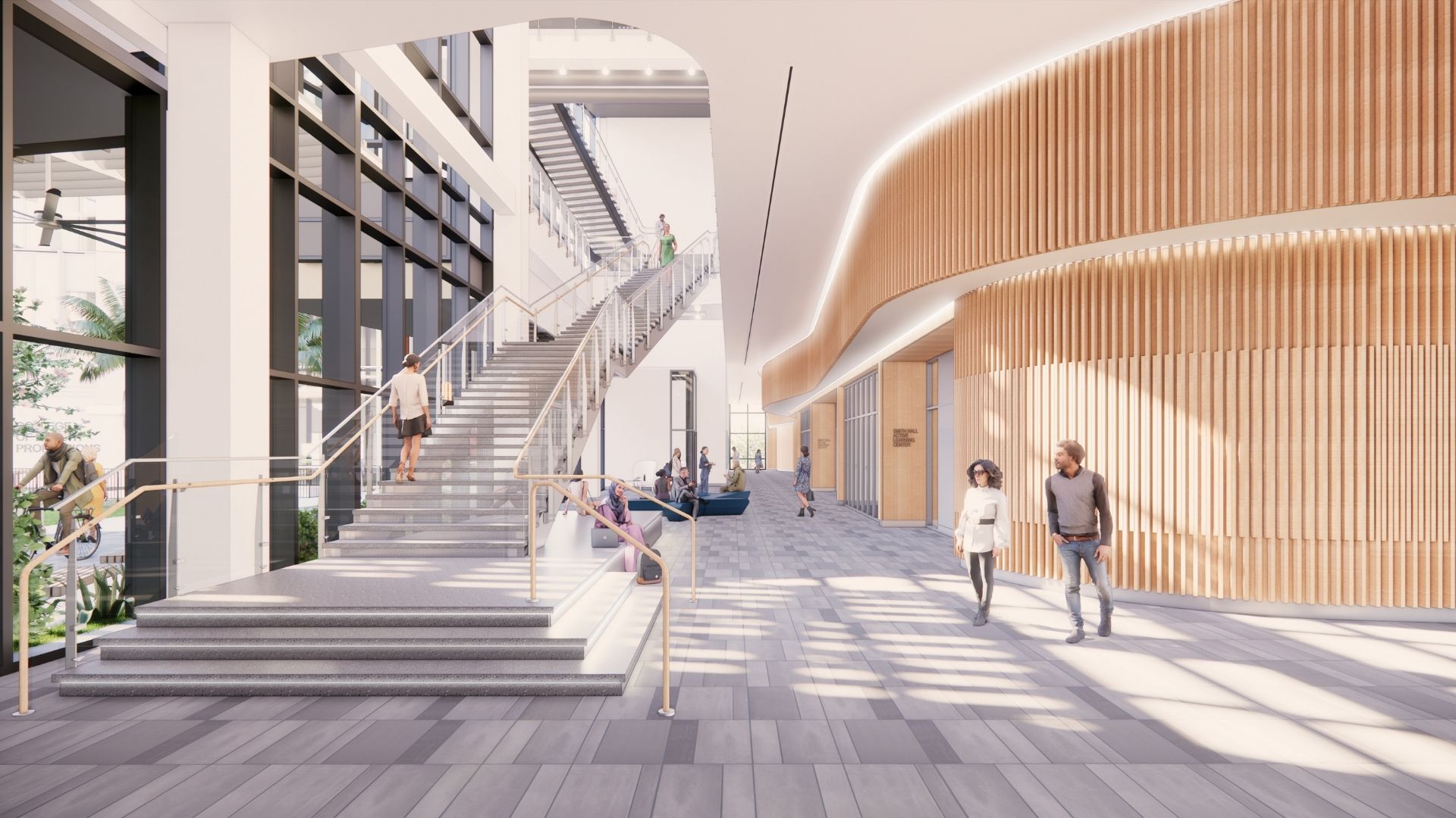 Major components will include active-learning environments, large classrooms, student study and relaxation areas, wellness spaces, faculty and alumni commons, faculty and staff offices and the College of Medicine dean’s office.