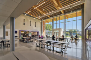 For Arrowhead, creating a soft first impression for young students was just as vital as installing a high-strength protective barrier. Photo Credit: 2025 Halkin Mason Photography LLC (designed by KCBA Architects) 