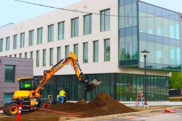 Among the most visible is the renovation of the 58-year-old Fine Arts Center in Kingston. The $99 million project includes a new 71,000-square-foot, three-story academic building with a theater lobby, art gallery, digital art and media areas, recording studios and modern classrooms. A ribbon-cutting is scheduled for Sept. 14.