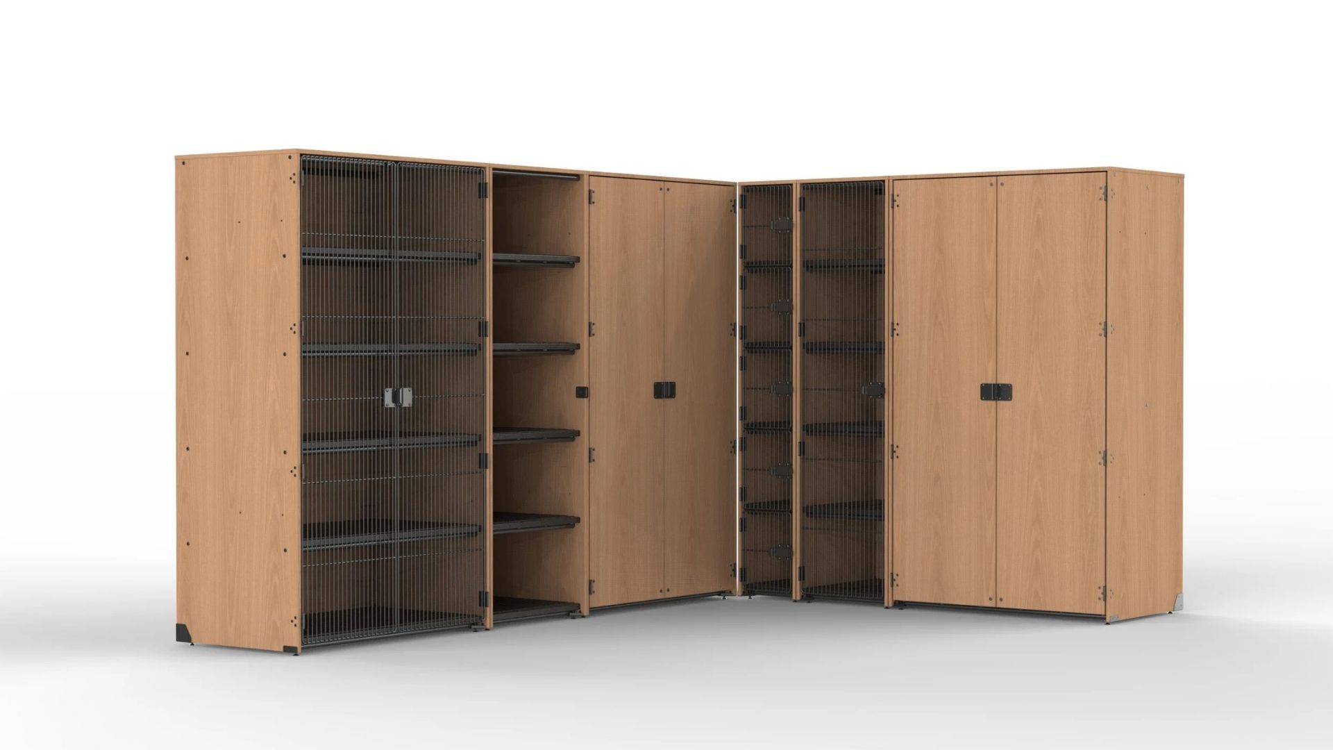 The Bandstor line by Marco includes instrument and percussion storage, music filing, wardrobe and instrument carts and mobile islands for flexible setups.