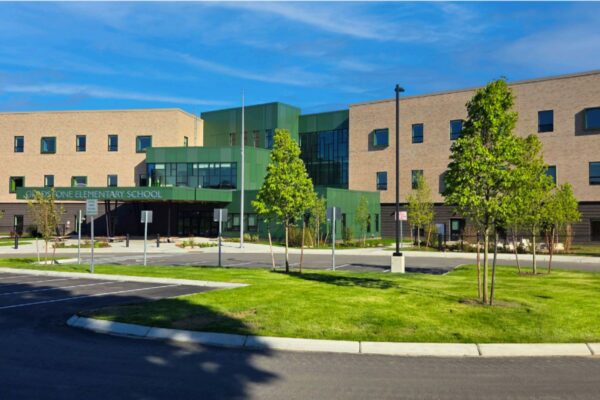 the 100,000-square-foot Gladstone Elementary School will serve 798 students in kindergarten through fifth grade and consolidate the former Gladstone and Arlington elementary school communities. 