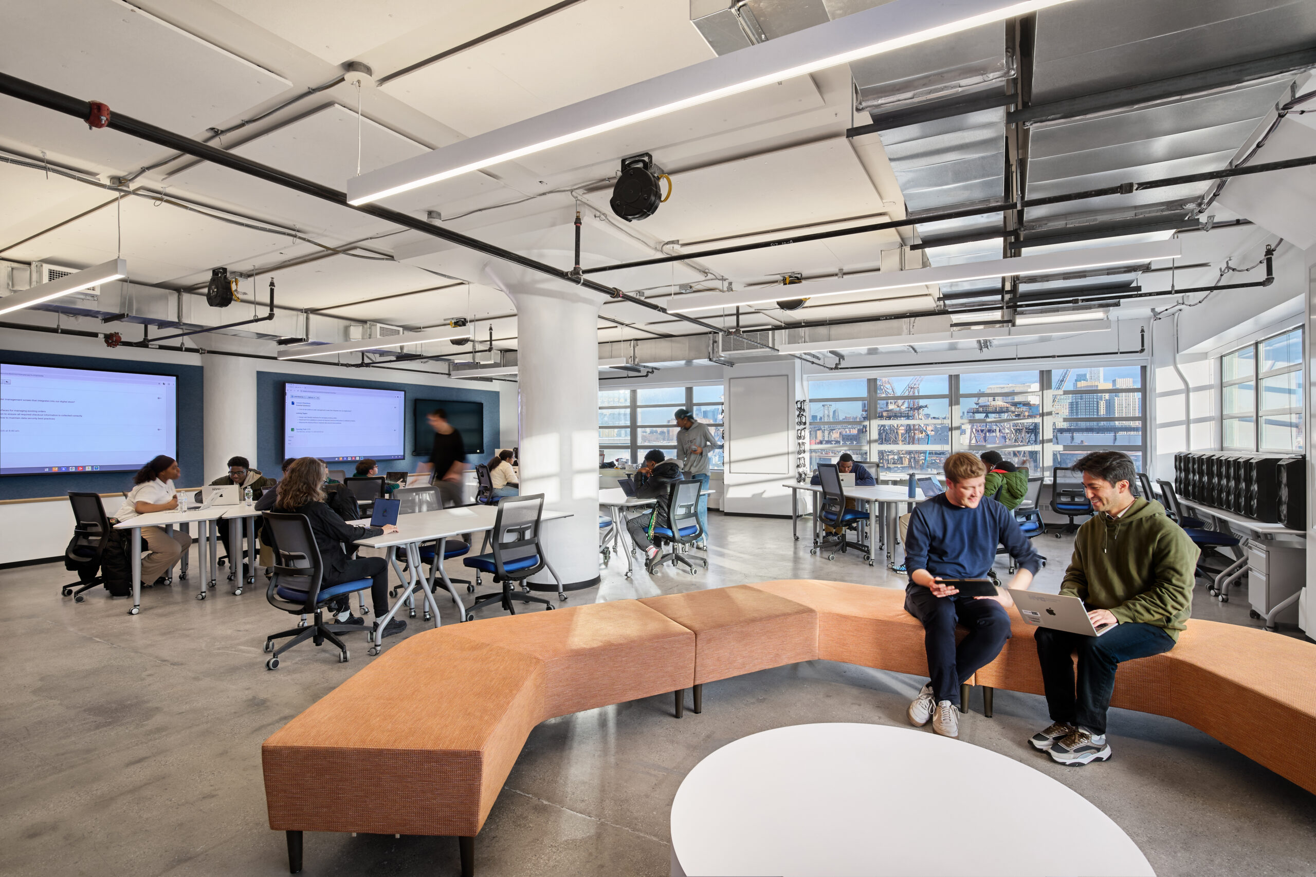 classroom at Brooklyn STEAM Center