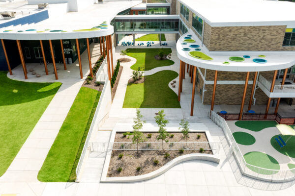 aerial view of Peck Expeditionary Learning School