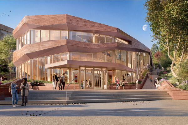 rendering of new Student Life Building at University of Rochester