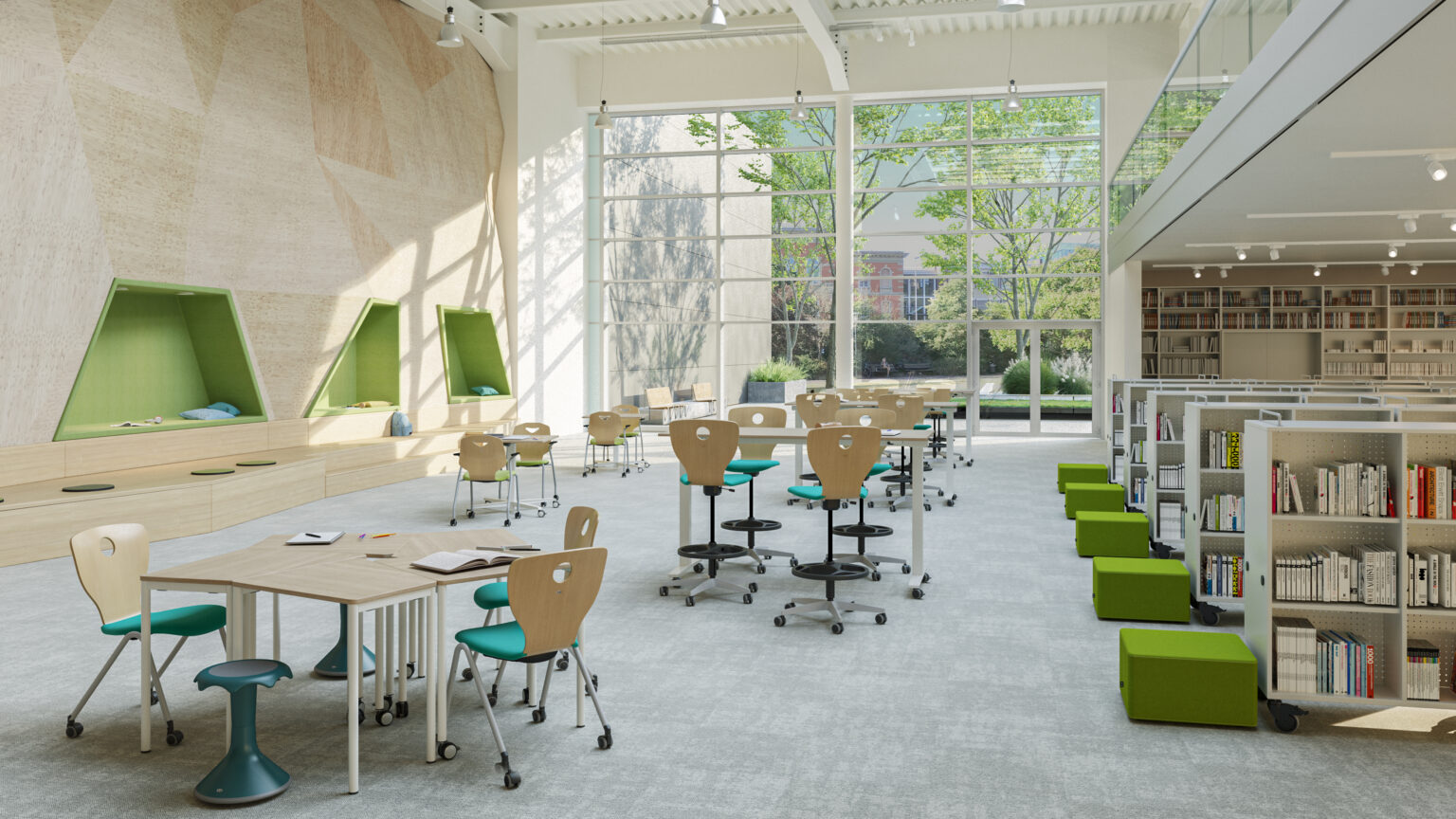 Collaborative Learning Design Layout Seven Design Considerations for Todayβs Libraries - School Construction ...